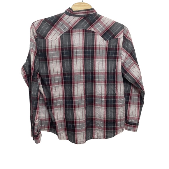 Levis XXXL Plaid Long‎ Sleeve Pearl Snaps Cotton/Poly Mens's (See Description) - Picture 7 of 7
